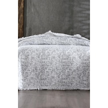 Puffy Pamuk Çift Kişilik Tek Battaniye 200x220 Gri Gri