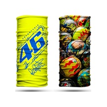 Dair Rossi Kask Desenli 2'li Set Boyunluk Bandana Outdoor Balaklava Yüz Maskesi Kafa Bandı