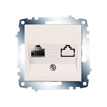 Viko Karre Beyaz Tekli Data Cat-6 İnternet Prizi Çerçevesiz - 90967078