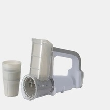 Elmpaly Gri Beyaz Usb Motorlu Mutfak Rondosu Doğrama Dilimleme Rendeleme Buz Kırma Gri Beyaz