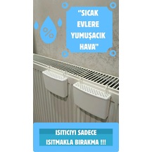 2 Adet Kalorifer Askılı Nemlik Kabı-kalorifer Üstü/arkası Pratik Nemlendirici Suluk Beyaz Tr Diğer