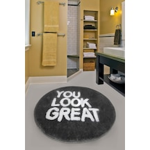 Great Füme 90X90 Cm Banyo Paspası, Banyo Halısı