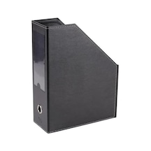 2k Magazinlik Suni Deri Masa Üstü Düzenleyici 23 30 9 Cm. Siyah