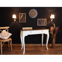Wooding 120 Cm Çekmeceli Masif Beyaz Ceviz Dresuar (548588398) Ceviz