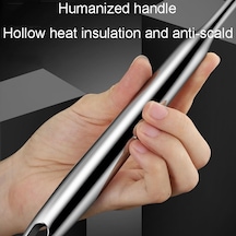 Sones Kacheeg 304 Paslanmaz Çelik Soya Sütü Kaşığı Mutfak Yağ Filtresi Kepçe, Boyut: 9,3 X 26,3 Cm