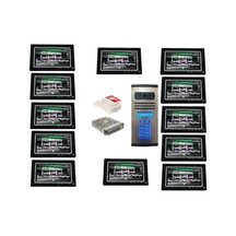 14 Daire Nts 2015-s 7'' Görüntülü Diafon Siyah-8003 Tuş Takımlı Şifreli Zil Panelli Set