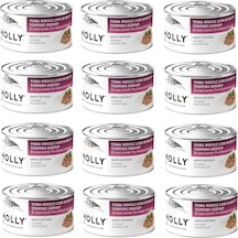 Molly Ton Ve Karidesli Et Suyu İçinde Yetişkin Kedi Konservesi 85 Gr. X 12 Adet