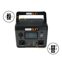 Mexxsun Power Station 540 Wh Lityum Batarya 500 W Çıkış Gücü Taşınabilir Protatif Güç İstasyonu