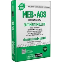 Pegem 2026 Meb-ags Eğitimin Temelleri Ve Türk Milli Eğitim Sistem