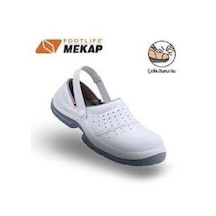 Mekap 210 Beyaz Çelik Burunlu