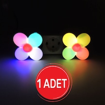 Papatya Led Gece Lambası 0,5W Tasarruflu Işıklı Fişli Fotosel Sen