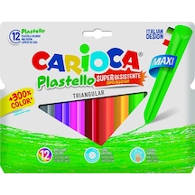 Carioca Plastello SuperResistente Maxi Üçgen Pastel Boya 12'li