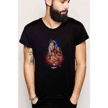 Star Trek Online Romulan Klingon Logo Baskılı Siyah Erkek Tshirt