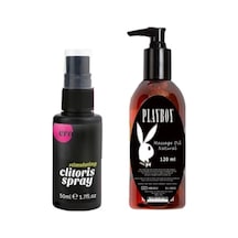 Süper Ero Clitoris Muzice Kadınlara Özel Sprey 50 Ml+playboy Muzice Masaj Yağı 120 Ml