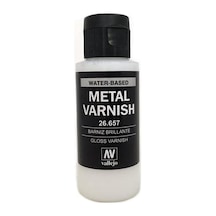 60 Ml. Parlak Metal Vernik Maket Boyası, Vallejo 26657 Standart