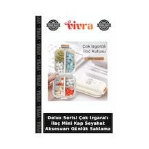 Delux Serisi Çok Izgaralı Mini Kap Seyahat Aksesuarı Günlük Saklama