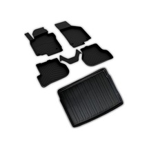 Ferrous Autoaccessories Volkswagen Golf 6 İle Uyumlu 4d Paspas Ve 3d Bagaj Havuzu 2009 2012 Açık Bej