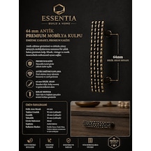 64 Mm Antik Eskitme Premium Mobilya Kulpu Vintage Dekoratif Dolap Ve Çekmece Kulbu Çoklu Renk