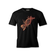 Dna Chain Exploding Siyah Erkek Tshirt 001
