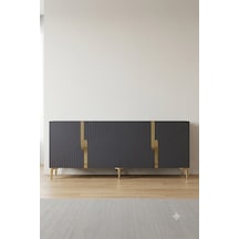 Ka1528ag Evva Konsol Ve Tv Sehpası Antrasit-gold 150cm