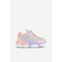 Vicco Salvador Kız Çocuk Okul Öncesi Işıklı Rahat Sneaker Pudra