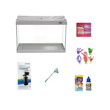 Kanki Pet 3518 Akvaryum Hazır Set Beyaz 35 CM