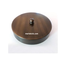 Avize, Abajur Için Yuvarlak Eskitme Metal Rozans 30 Cm