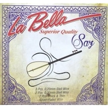 La Bella 0,20 Uzun Sap Bağlama Takım Tel
