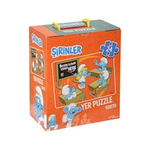 SRN7728 Şirinler Yer Puzzle - Laço Kids