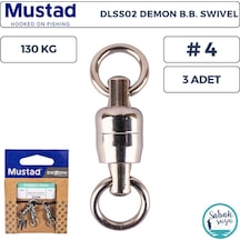 Mustad Demon Dlss02 Bilyalı Fırdöndü 4 130kg 3 Adet