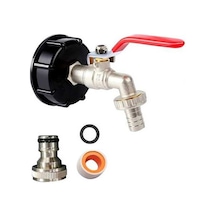 Ulzyvf İbc Konteyner 1/2 İnç Pirinç Ibc Tankı Aksesuarları S60x6 Su Deposu 1000l Ibc Adapte İçin