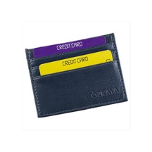 Cosmotex Kartlık Deri Cüzdan - Lacivert