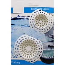 Burçin Büyük Boy Plastik Lavabo Süzgeci 2 Li 1410 Plastik Diğer