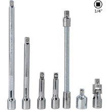 6497 1/4" Lokma Uzatma Arakol Adaptör Seti 7 Parça