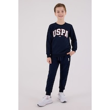 U.S. Polo Assn. Lisanslı Erkek Çocuk Alt Üst 2 Parça Eşofman Takımı Us2227 Lacivert