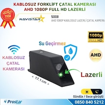 Kablosuz Lazerli Forklift Çatal Kamerası Ahd 1080p Full Hd Mıknatıslı Su Geçirmez Gece Görüşlü Tekli Kamera
