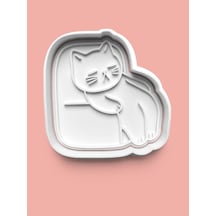 Uyuyan Kedi Kurabiye Kalıbı Ve Şeker Hamuru Kalıbı