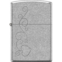 Zippo Swirly Heart Design Çakmak Çok Renkli