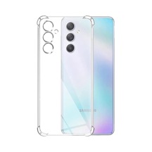 Galaxy M54 Uyumlu Kapak Kamera Korumalı Antişok Airbag Köşe Korumalı Silikon Şeffaf Kılıf