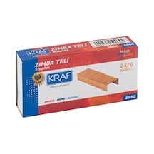 Kraf Zımba Teli 24/6 Sarı 1000 Li 255g 10 Lu Kt.