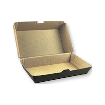 50 Adet Kraft Karton Sandviç Kutusu 11x19x7