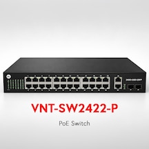 Vnt-sw2422-p 24 Port Poe 2xuplink 2xsfp Gıga Poe Swıtch 370w