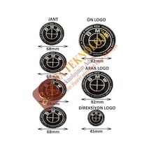 Bmw 50.yıl özel logo seti F10 2 pin (NewFullblack 51147057794)