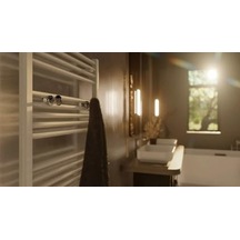 Havlupan Radyatör Askısı, Banyo Askısı, Bornoz Askısı, Kolay Kurulum, Havlu Kıyafet Askısı, Banyo Kurutmalık Krom 12 Izgara