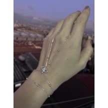 Göz Figürlü Top Zincirli Gümüş Şahmeran Bileklik Özel Tasarım - Gold Renk Gold