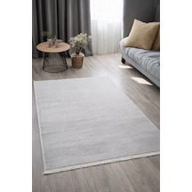Melena Carpet Premium Modern Peluş Halı Kaymaz Taban Yumuşak Dokulu Lüks Salon Halısı Açık Gri