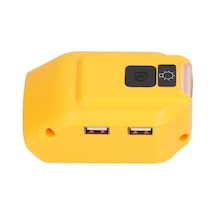 Lemestar Dcb090 Akü Şarj Adaptörü Dönüştürücü: 14v-22v Li-ion Aküden Usb 5v 2.1a Ve Dc12v 2a Çıkış, Led Acil Işık, Kamp Ve Gece Yürüyüşleri İçin