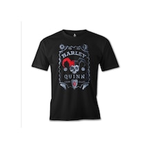 Harley Quinn Sane Crazy Baskılı Sİyah Erkek Tshirt 001