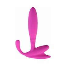 Erofoni Yeni Nesil G-Spot ve Uyarıcılı Unisex Anal Gevşetici Alıştırıcı Pink Plug