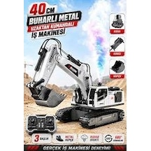 Uzaktan Kumandalı Buharlı Ekskavatör 40 Cm - 3 Başlıklı Metal Kepçeli Şarjlı